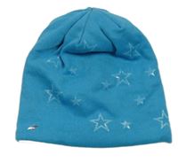 Modrá čepice s hvězdami