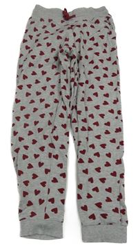 Sivé melírované tepláky so srdiečkami Lupilu