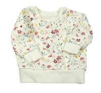 Smetanová květovaná mikina Primark