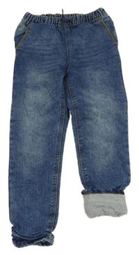 Modré podšité jogger rifle