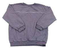 Fialová mikina s pruhom George