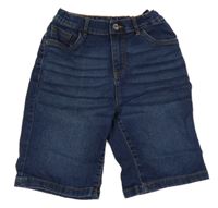 Tmavomodré riflové kraťasy Tex