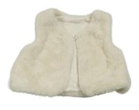 Béžová kožušinová podšitá vesta George