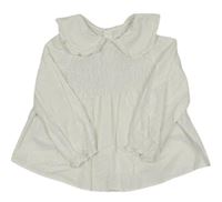 Bílá halenka s límečkem Zara