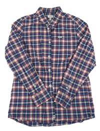 Tmavomodro-bielo-červená kockovaná košeľa Pepe Jeans