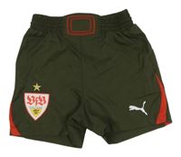 Nové - Khaki šusťákové fotbalové kraťasy - VfB Stuttgart Puma