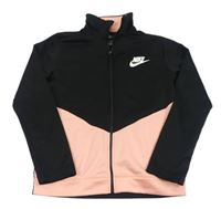 Čierno-ružová prepínaci športová mikina s logom Nike