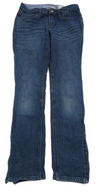 Tmavomodré skinny rifle so zipy GAP