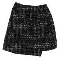 Čierno-biela vzorovaná úpletová sukňa shein