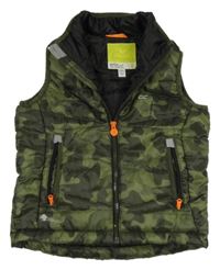 Khaki army šušťáková zateplená vesta Regatta