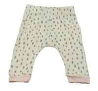 Bielo-sivé vzorované pyžamové nohavice