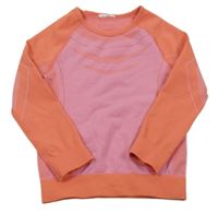 Ružovo-oranžové thermo tričko Lupilu
