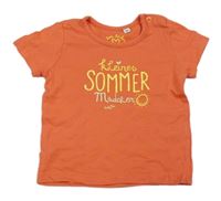 Oranžové tričko s nápisem Tom Tailor