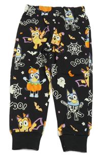 Černé pyžamové kalhoty s Bluey