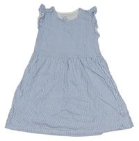 Modro-biele pruhované šaty H&M