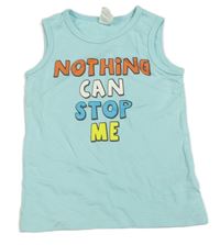Světlemodré tílko s nápisem H&M