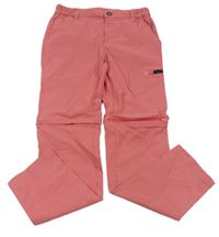 Růžové outdoorové kalhoty s odepínacími nohavicemi Hip&Hops