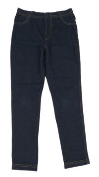 Tmavomodré tregíny rifllového vzhledu Primark