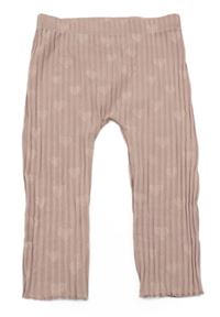 Ružové rebrované legíny so srdiečkami George