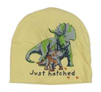 Žlutá čepice s diny 