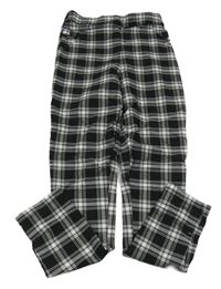 Čierno-biele kockované nohavice New Look