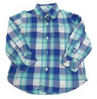 Modro-bílá kostkovaná košile H&M