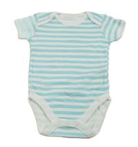 Bielo-svetlomodré pruhované body St. Bernard