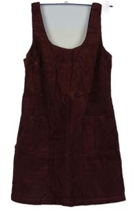 Dámske vínové menšestrové šaty New Look