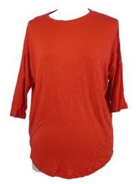 Dámské červené volné triko Peacocks 