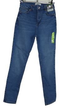 Nové - Dámské světlemodré skinny rifle Denim 