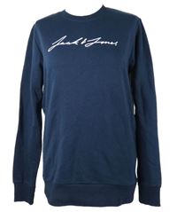 Pánska tmavomodrá mikina s logom Jack Jones