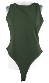 Dámské khaki žebrované body MissGuided 