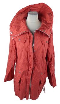 Dámská červená šusťáková jarní parka s límcem Gerry Weber 
