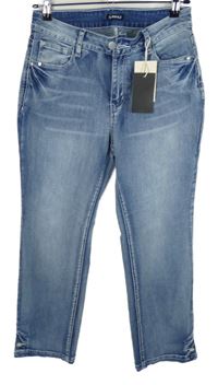 Nové - Dámské světlemodré rifle Flamingals 