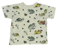 Smotanové tričko so žabkami a broučky Primark