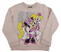 Svetloružová mikina s Minnie Disney