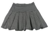 Čierno-biela skladaná sukňa Primark
