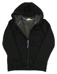 Čierna zateplená funkčná prepínaci mikina s kapucňou Mountain Warehouse