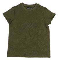 Khaki žebrované tričko Matalan