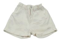 Bielo-farebné rifľové kraťasy s fľakmi TU