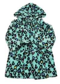 Světlemodrý chlupatý župan s flíčky a kapucí V by Very