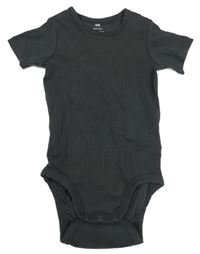 Antracitové rebrované body H&M