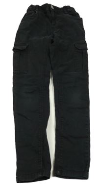 Černé skinny cargo rifle C&A