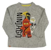 Šedé triko s Lego Ninja 