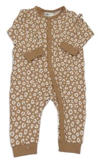 Hnědo-béžový leopardí overal H&M