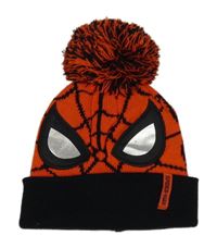 Červeno-černá pletená čepice - Spiderman H&M38-42