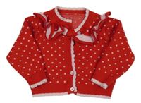 Červený bodkovaná ý prepínaci sveter Shein