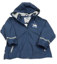 Tmavomodrá nepromokavá bunda s bágrom a kapucňou Lupilu