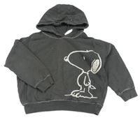 Tmavosivá mikina so Snoopym a kapucňou M&S