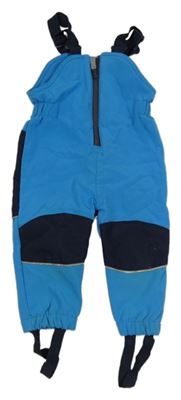 Modro-tmavomodré softshellové laclové kalhoty Topomini